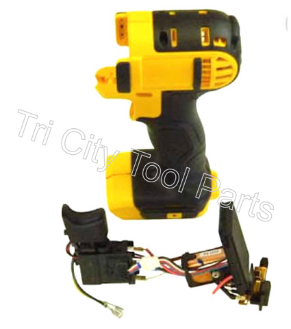 N407455 DEWALT Cordless Impact Switch Service Kit W/ Handle Set DCF885B T1-2