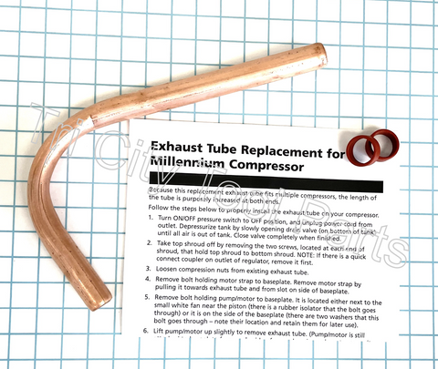 WL011299SJ Campbell Hausfeld Air Compressor Tube Kit   C/H & Husky