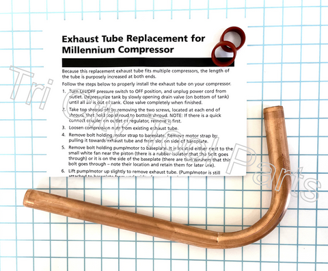 WL014099SJ Campbell Hausfeld Air Compressor Exhaust Tube Kit