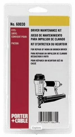 903767 / 60030 Driver Maintenance Kit  Porter Cable FN250A Finish Nailer
