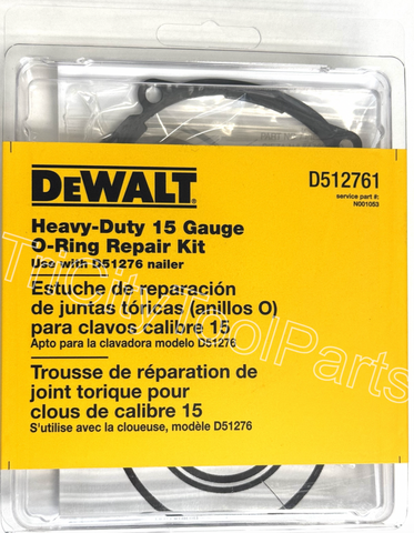 N566195 O-RING KIT DeWalt Nailer D51276