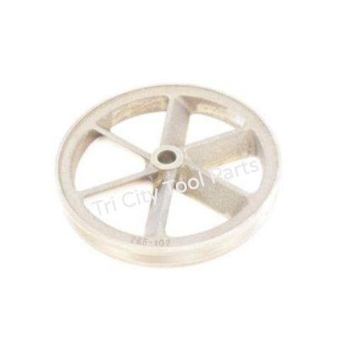 265-2 Flywheel Air Compressor Pump Pulley  10"  6J Section Poly Tapered Bore