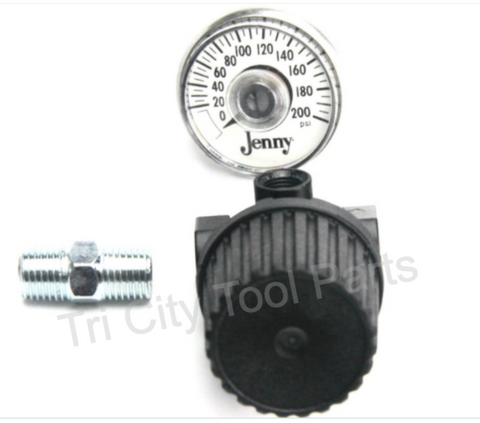 R14K Emglo Air Compressor Regulator 1/4" Kit  W/ Gauge