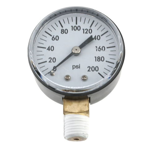 5131648-00 Gauge Air Compressor 2" 200 PSI X 1/4" NPT DeWalt Gauge
