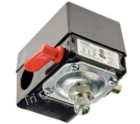 Z-D20596 Porter Cable Air Compressor Pressure Switch - 175/140 PSI Craftsman