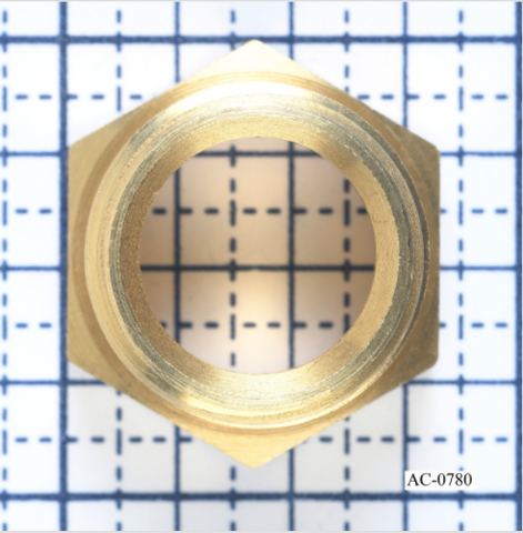 AC-0780 DeWALT / Porter Cable Nut  Craftsman DeVilbiss  Air Compressor Exhaust Tube Nut .750-16