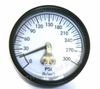 D21929 Porter Cable  Air Compressor Gauge  2" - 300psi  1/8"npt  Back Mount