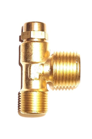 HL018100AV Tee Fitting w/ Cold / Easy Start Valve Campbell Hausfeld H4101