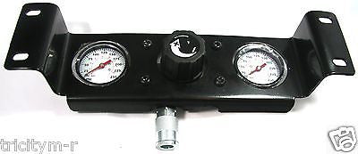 WL029901AV Campbell Haufeld  Air Compressor Manifold Assembly  With Gauges & QC