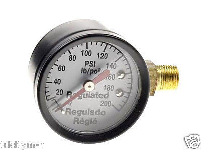 Z-AC-0010-1 Craftsman Air Compressor Gauge 1-1/2"  200psi  1/8" NPT  Side Mount