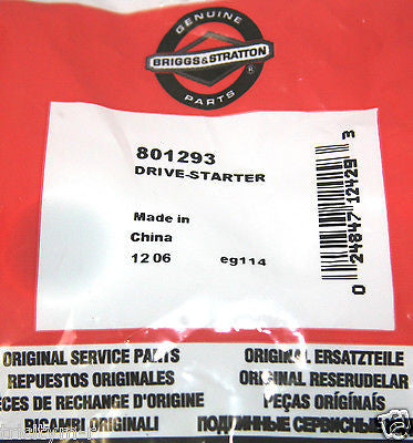 801293 Briggs & Stratton  Elct Starter Drive Kit  Snow Blower  ** Genuine OEM Parts **
