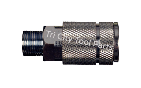 MP603400AV 3/8" Automotive T Steel Coupler 3/8" Male NPT