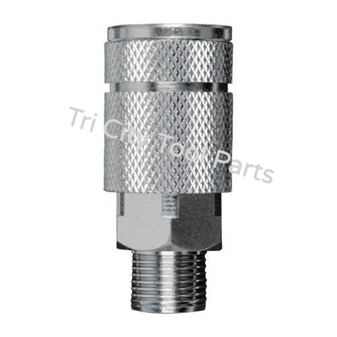 MP603400AV 3/8" Automotive T Steel Coupler 3/8" Male NPT