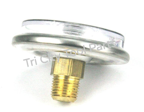 032-0145 Replacement Sanborn Air Compressor Gauge 1-1/2"  200psi  1/8" NPT