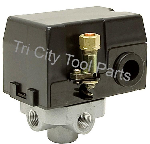 E100095 Air Compressor Pressure Switch 125 / 95 PSI 4-Port Craftsman