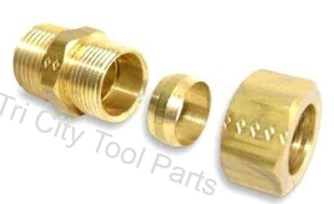 ST018300AV Campbell Hausfeld Compressor Tube Fitting Assm  1/2T X 3/8P
