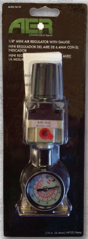 A-RG-14-1C  Air Compressor  1/4" Regulator W/ Gauge ROLAIR