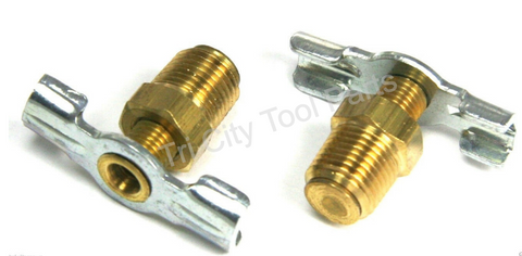 2 PACK  DC18 Drain Emglo Air Compressor Drain Valve 1/8