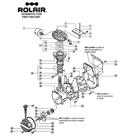 PMP11MK238FI ROLAIR  3 HP PUMP KIT - GDD UNITS