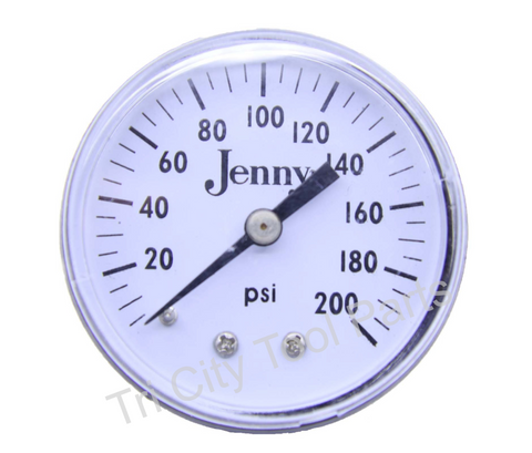 142-1000 Gauge Jenny Air Compressor Gauge 2"  200psi  1/4"