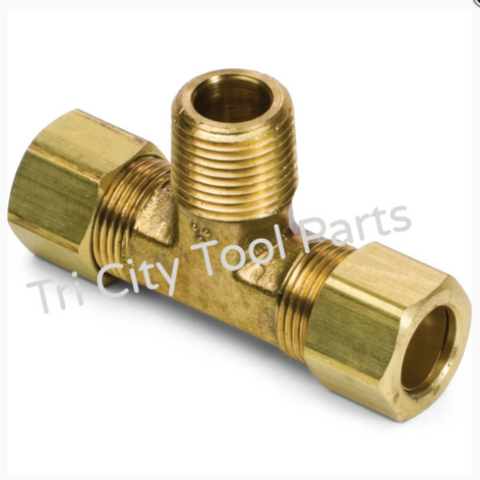 121-1039 Jenny / Emglo  TEE Fitting 1/4" X 1/8"