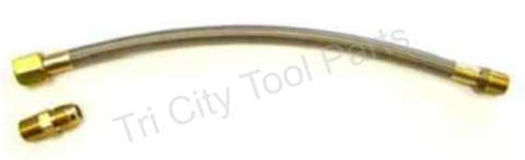 EMG145NC Emglo Compressor Steel Braided Aftercooler Line Replaces 610-1078 Pre 1992