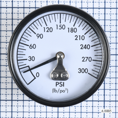 A18885 DeWalt Air Compressor Gauge  2"  300psi 1/4" Back Mount