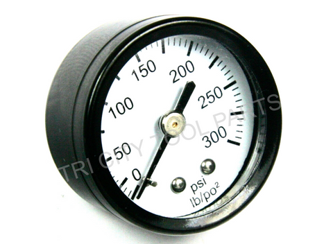 A17166 Air Compressor Gauge 1.5"  300psi  1/8" Back Mount  DeWALT  Porter Cable