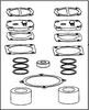 5140121-73 Overhaul Kit Air Compressor Pump DeWalt / Porter Cable