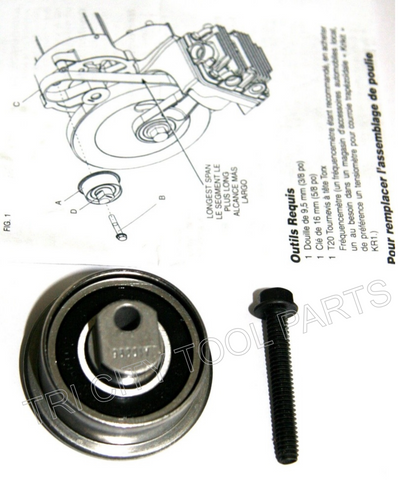 A13016SV Compressor Idler Pulley  DeWalt  Porter Cable  Craftsman Repls A13016