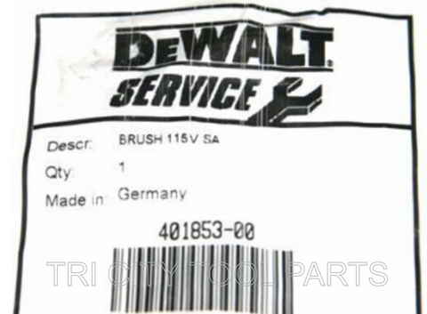 401853-00 DeWalt Brush (1) , Rotary Hammer