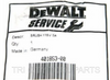 401853-00 DeWalt Brush (1) , Rotary Hammer