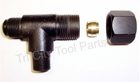 TQ901100AV  QUAD EXHAUST TEE FITTING  Campbell Hausfeld Compressor