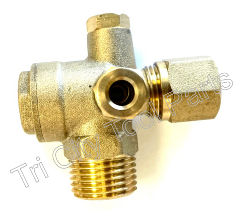 40400 W/CS Check Valve Central Pneumatic 40400 Air Compressor Brass CV