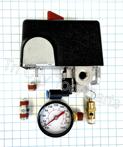 MY001100SV Pressure Switch Kit Campbell Hausfeld  / Kobalt Air Compressor