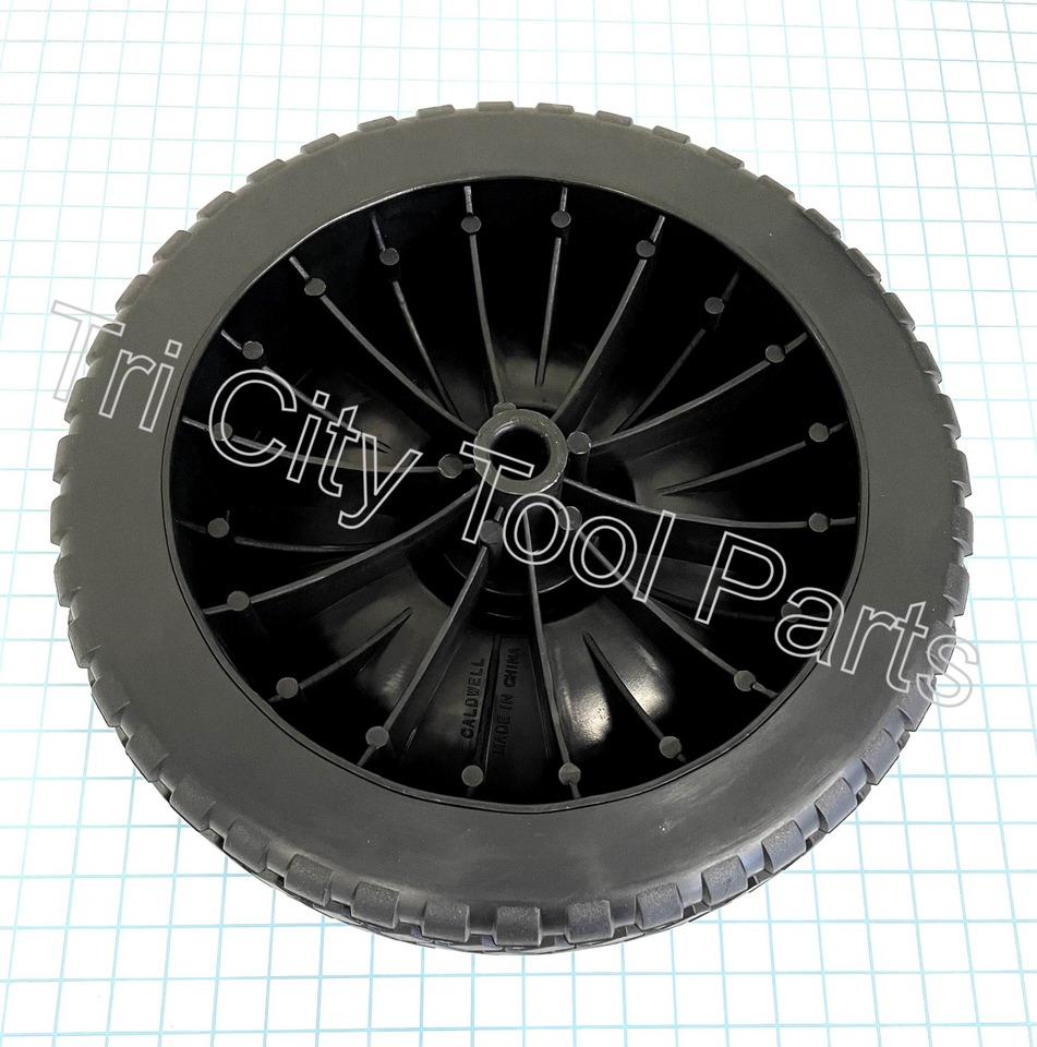Stabiliser Wheel With Black Rubber Tyre 100mm Diameter Air Compressor Trolley Cart PU White Plastic Wheel 8mm Bore Pack Of 4~5061086700210 07c Mp
