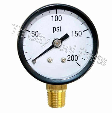 AG15182LM   Air Compressor Gauge  1.5" X 1/8" NPT  200psi