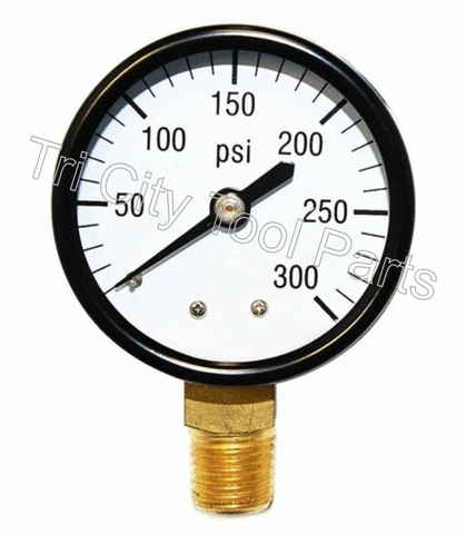 AG20143LM   Air Compressor Gauge  2" X 1/4" NPT  300psi