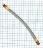 145-0707 TUBE, TRANSFER TUBE STEEL BRAIDED 1/2", 10" LG ,  3/8" MPT