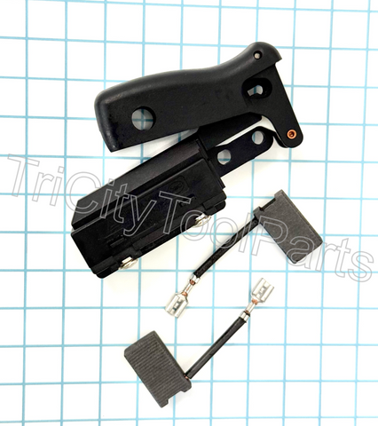 DEWALT DW708 Type 4 Miter Saw Switch & Brush Set Kit   Replaces 153609-00 & 381028-02