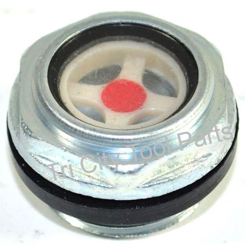 032-0126 / 032-0072 Oil Level Sight Glass  Coleman / Sanborn 753H , 755H  Air Compressor