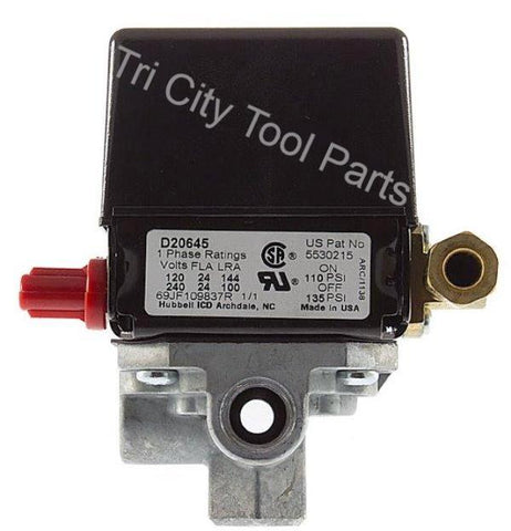 5140112-32 Air Compressor Pressure Switch  D20645  135/110  Craftsman  Devilbiss