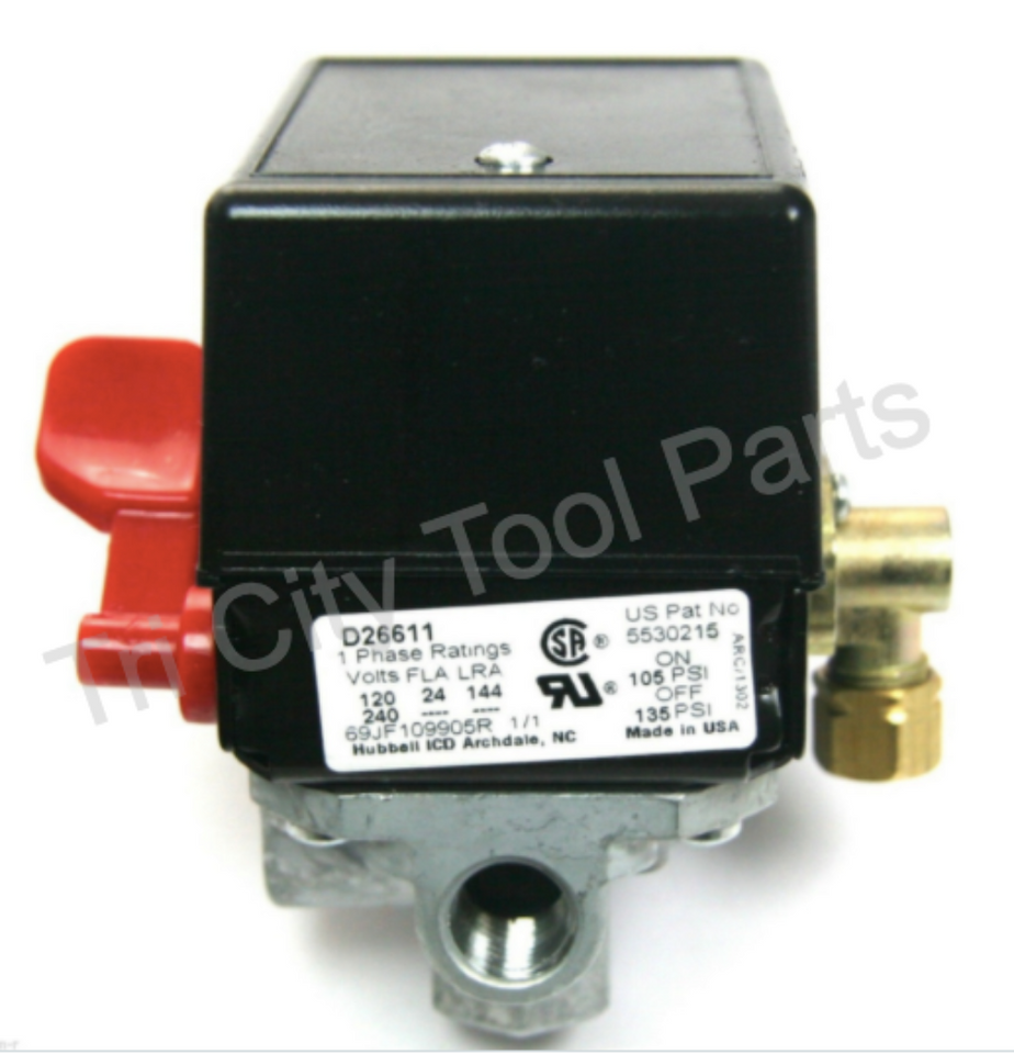 5140118-56 Porter Cable Air Compressor Pressure Switch Craftsman Z 5140118-56 Porter Cable Air Compressor Pressure Switch Craftsman Z