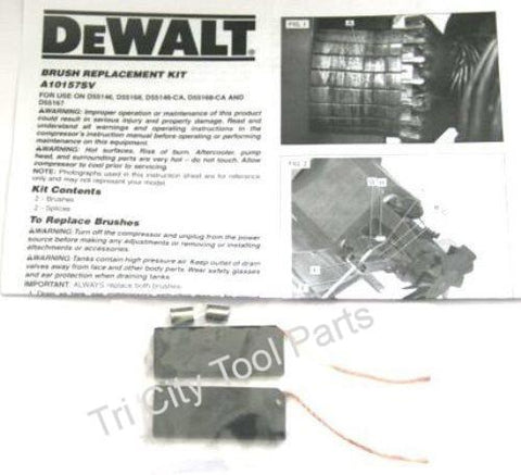 A10157SV Air Compressor Motor Brush Set Kit  Craftsman DeVilbiss DeWalt  A10157