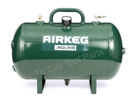 AIRKEGPLUS Rolair 10-Gallon Portable Steel Auxiliary Air Tank