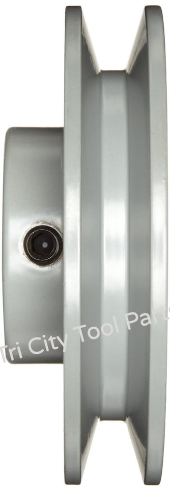 Double-Groove V-Belt Pulley - 100mm Diameter, 19mm Bore, For Air Compressor / Driven Wheel 5 thumbnail image