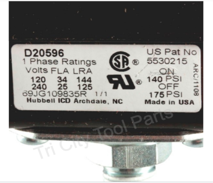 はちはちAMS1.ヒーター 5140110-49 Porter Cable Air Compressor