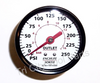 GA016718AV Air Compressor Gauge  2"  X 250psi  1/8" NPT Back Mount