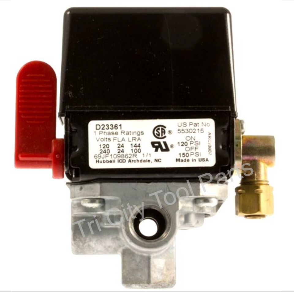 5140153-08 Air Compressor Pressure Switch 150/120 Craftsman 