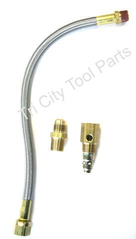 Stainless Steel Braided Air Exhaust Tube Upgrade kit : VT047400AP , VT043600AP , VT046800AP , VT046900AP  VT Campbell Hausfeld